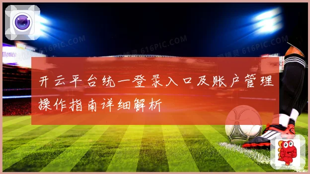 开云平台统一登录入口及账户管理操作指南详细解析